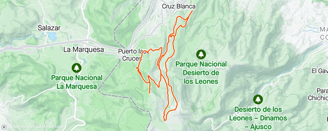 Map of the activity, Super vuelta DDL con la Guapa!