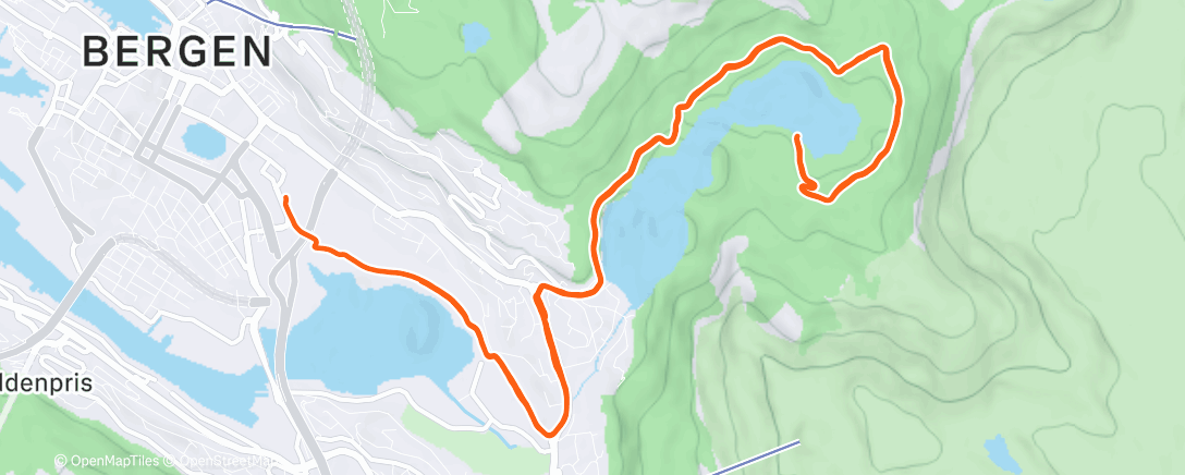 Map of the activity, Morning Run