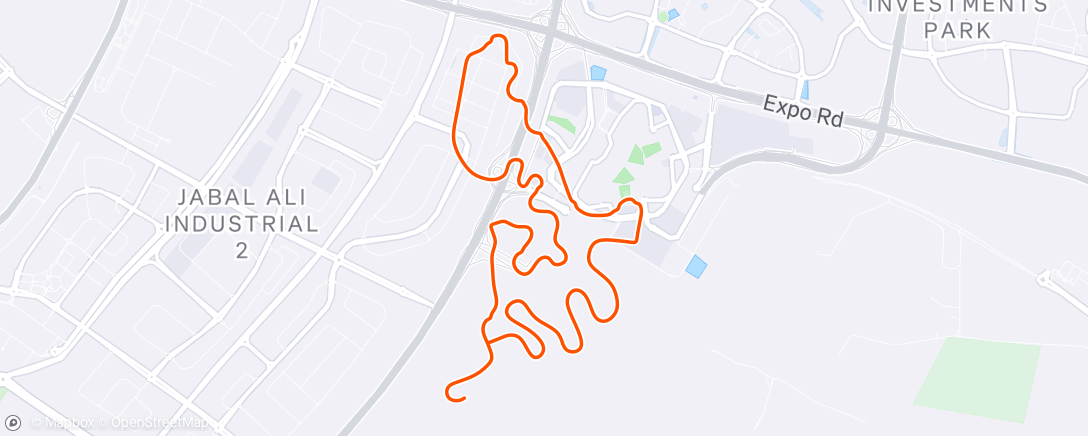 Map of the activity, MyWhoosh - Marina Valley