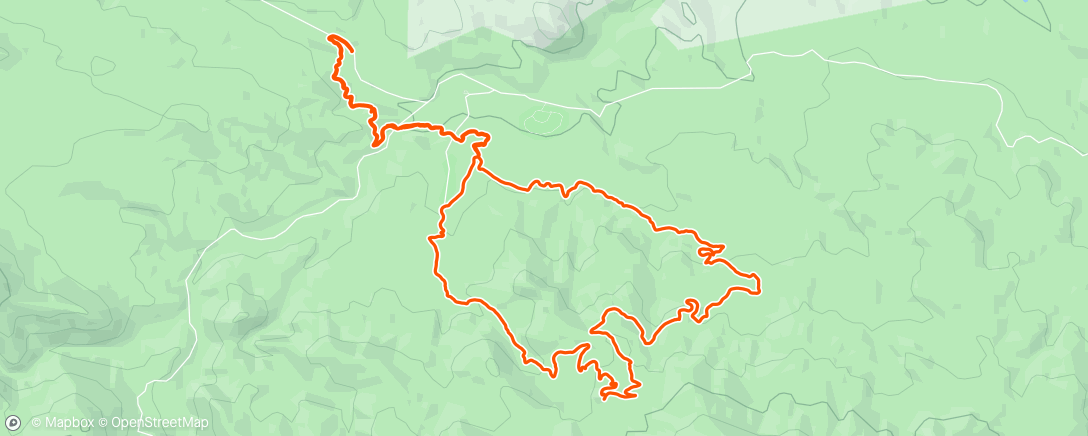 Map of the activity, Green mountain trail