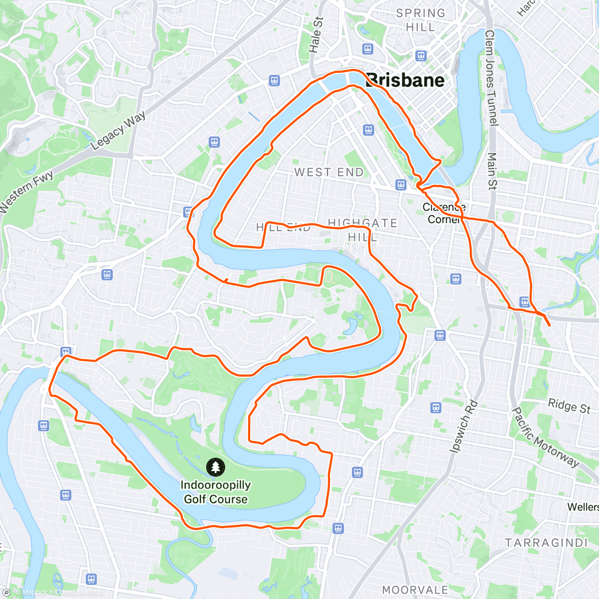 Map of the activity, Morning Ride