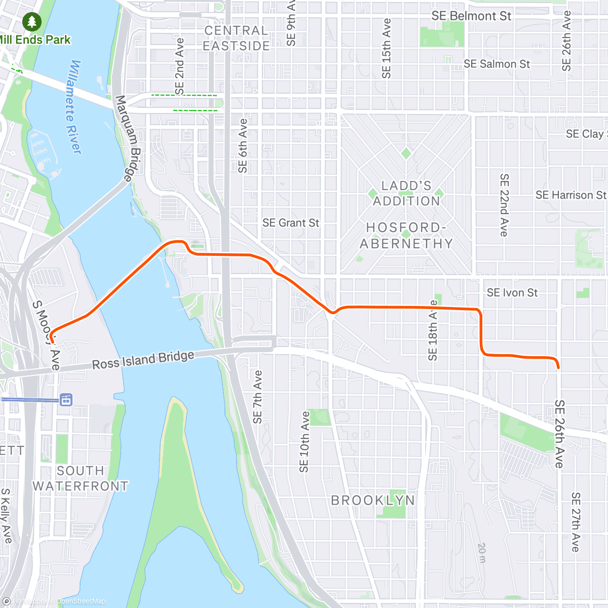 Map of the activity, Officially 1️⃣ year bike commuting every day!