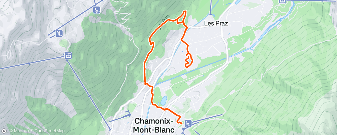 Map of the activity, Morning Trail Run