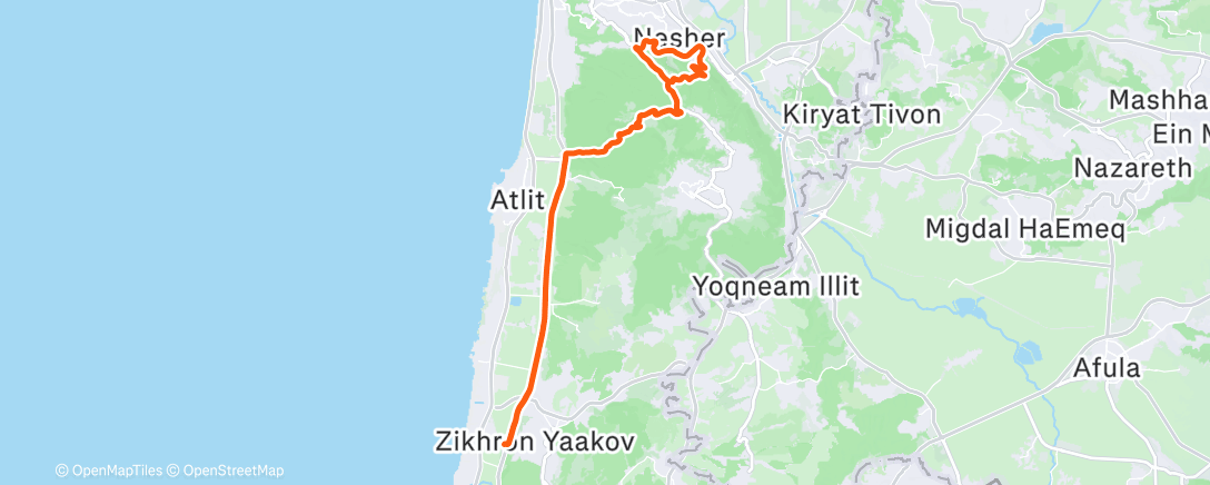 Map of the activity, Morning Ride
