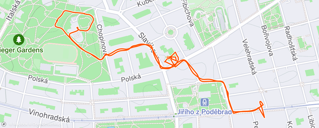 Карта физической активности (Evening Walk)