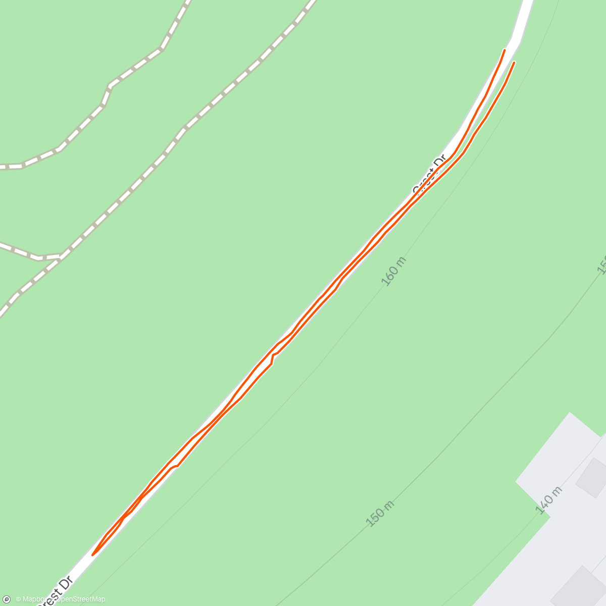 Map of the activity, Afternoon Walk