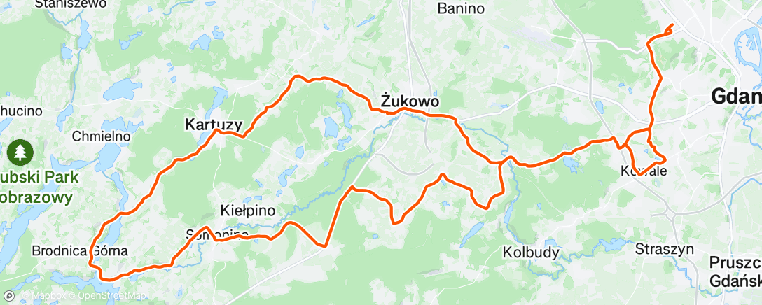 Map of the activity, Morning Ride
