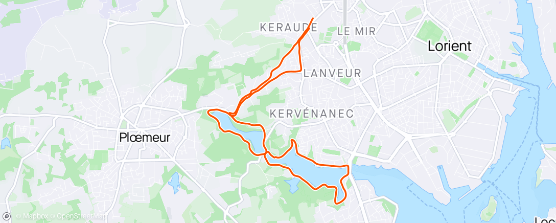 Map of the activity, Run - Le tour de la flaque ⛵️