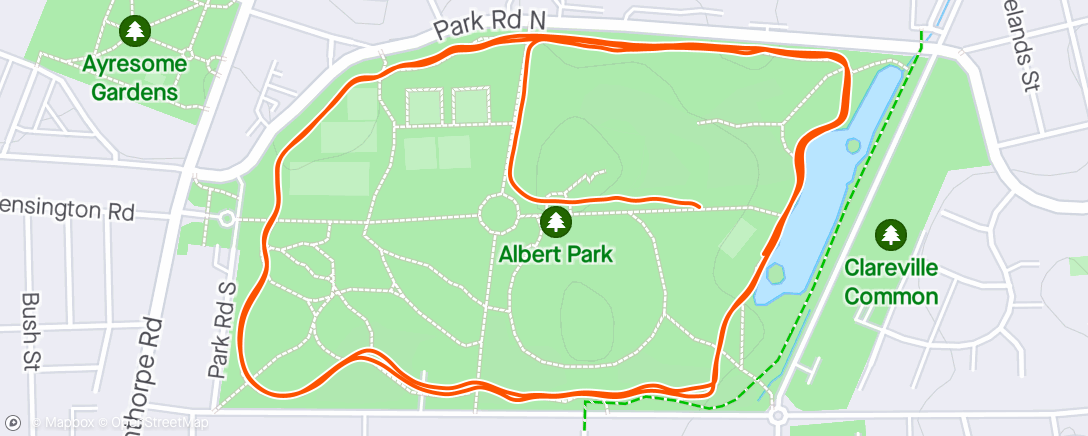 Map of the activity, Albert park Morning Run