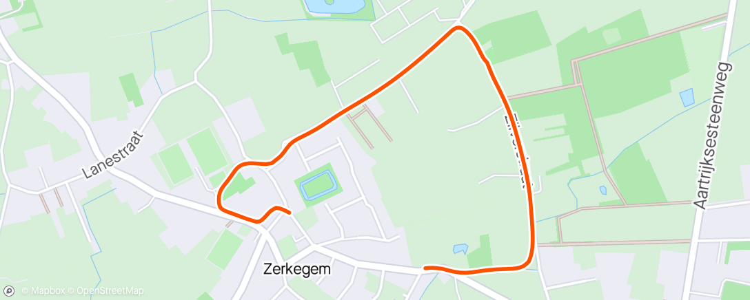 Map of the activity, Herstel loopje