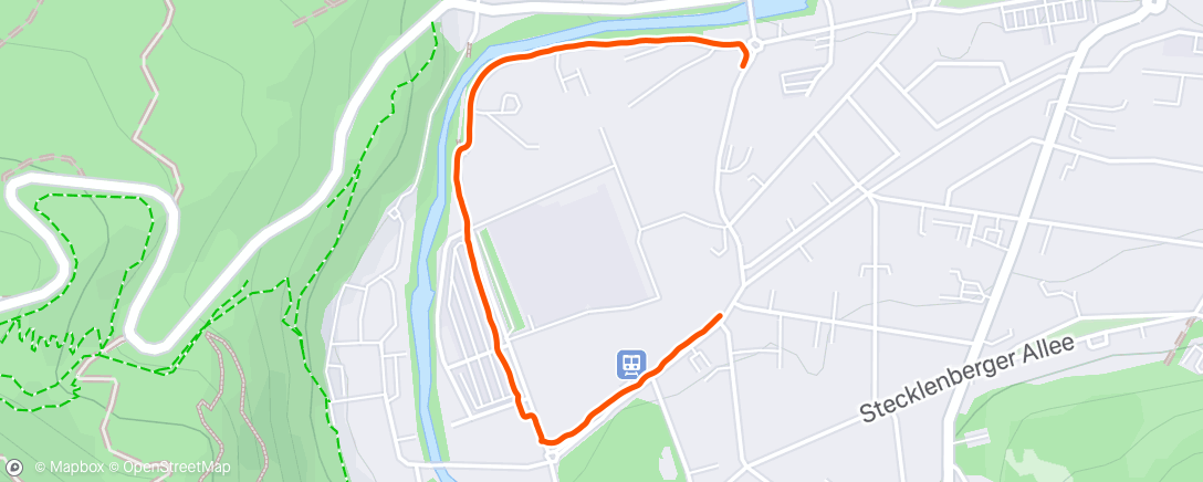 Map of the activity, Spaziergang am Nachmittag