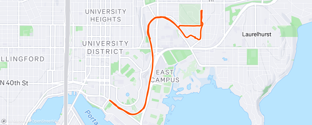 Map of the activity, Morning Run