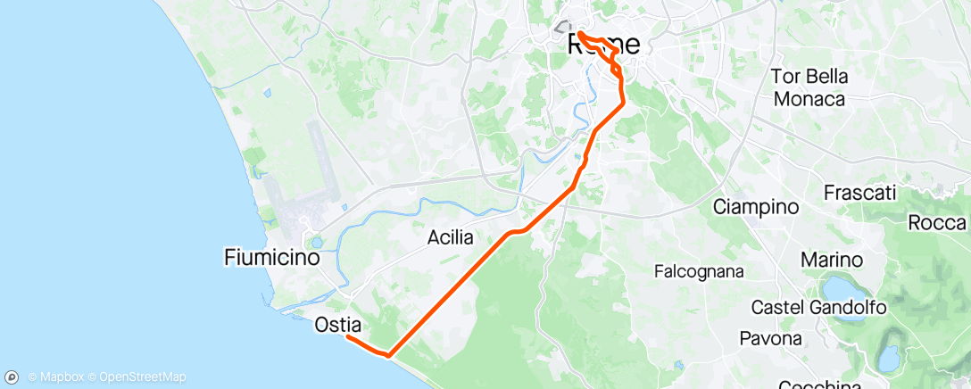 Map of the activity, Giro stage 21 + 22