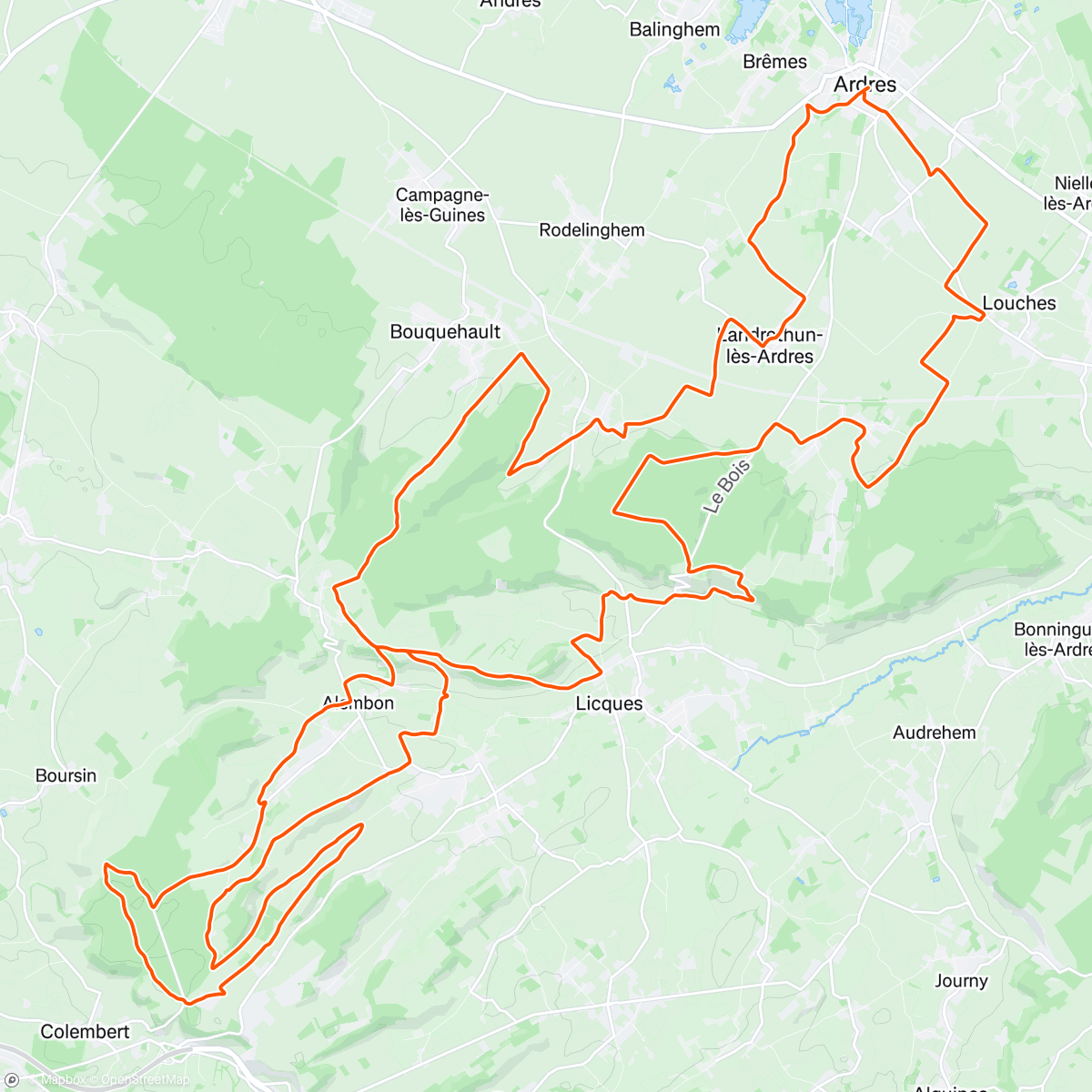 Map of the activity, ARDRESIENNE 2025
