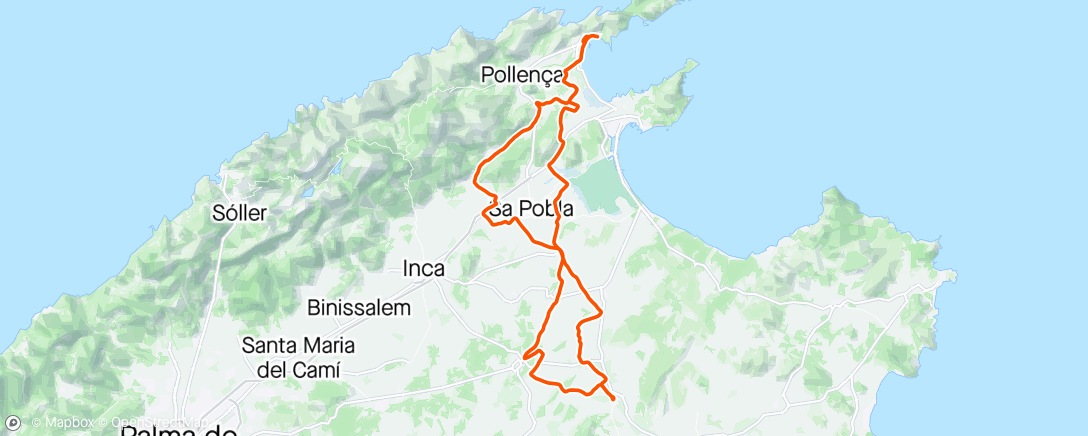 Map of the activity, Day 3 - Mallorca