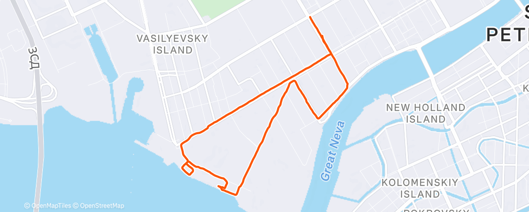 Карта физической активности (Morning Run)