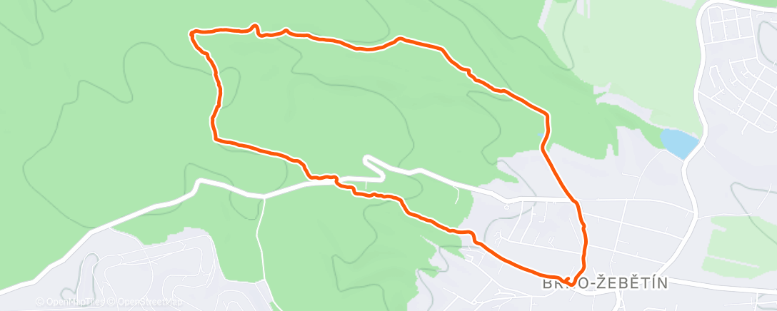 Map of the activity, Afternoon Walk