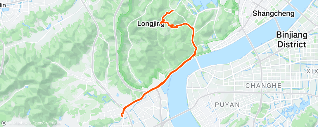 Map of the activity, 午间骑行