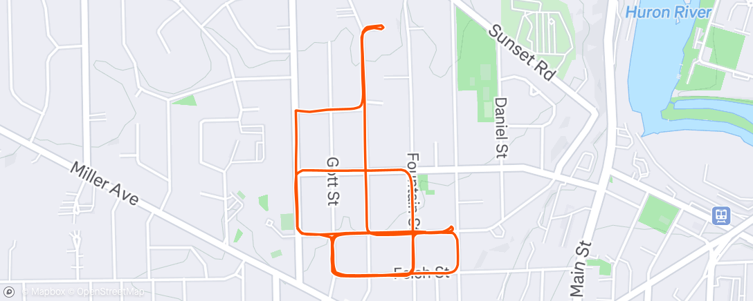 Map of the activity, OATS RIDE