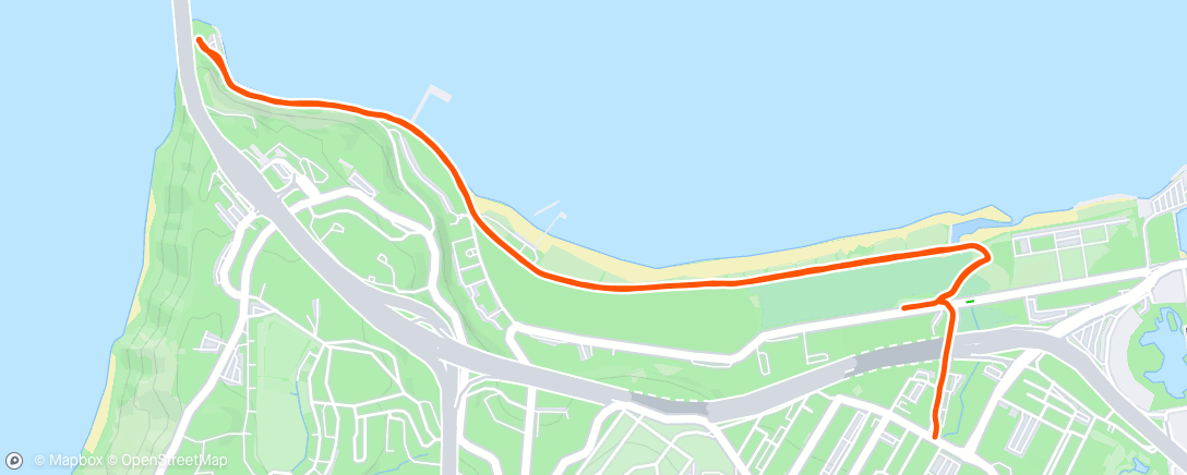 Map of the activity, Afternoon Run