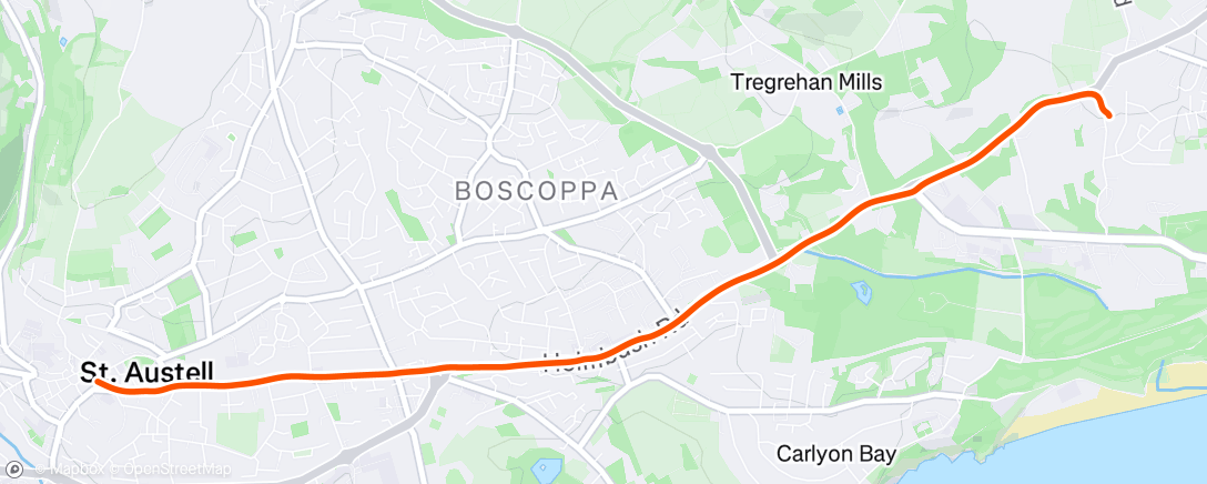 Map of the activity, Morning Run