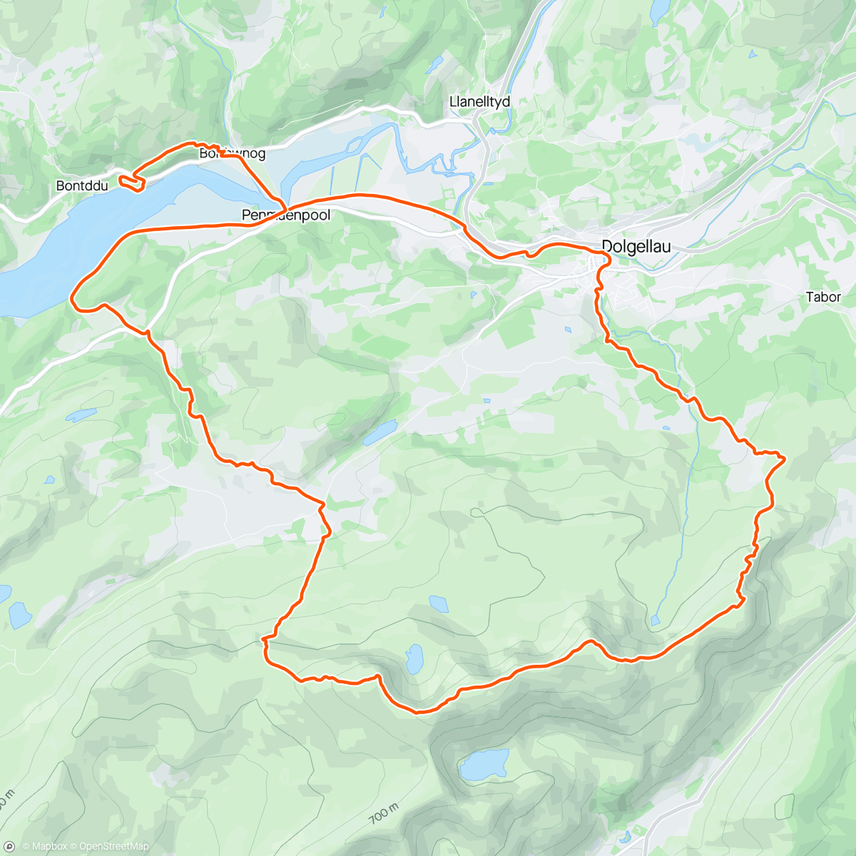 Map of the activity, Cadair Idris Loop