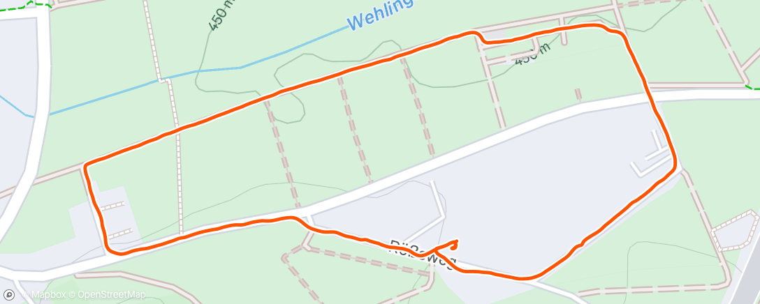 Map of the activity, Wanderung am Mittag