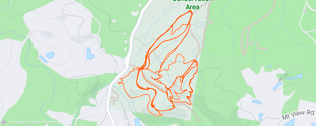 Map of the activity, Mount Cotton ride