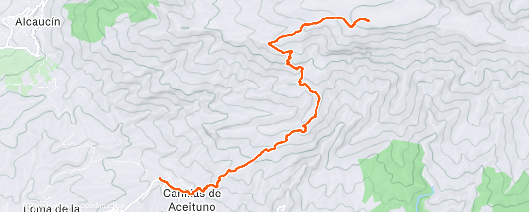 Map of the activity, Trail Run - La Maroma 🏔❄️