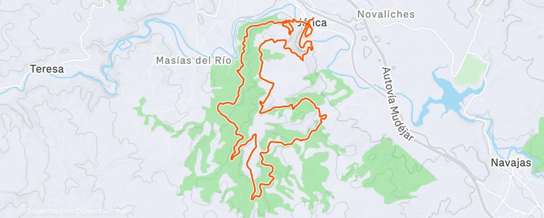 Map of the activity, Trail Trincheras Z 2025