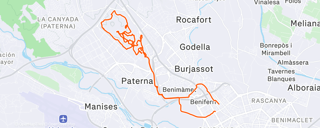 Карта физической активности (Lunch Ride)