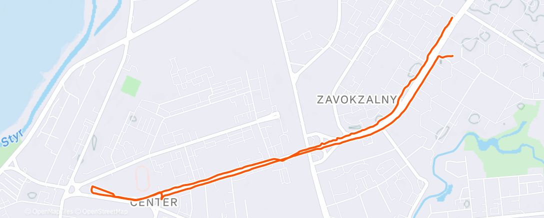 Map of the activity, Afternoon Gravel Ride