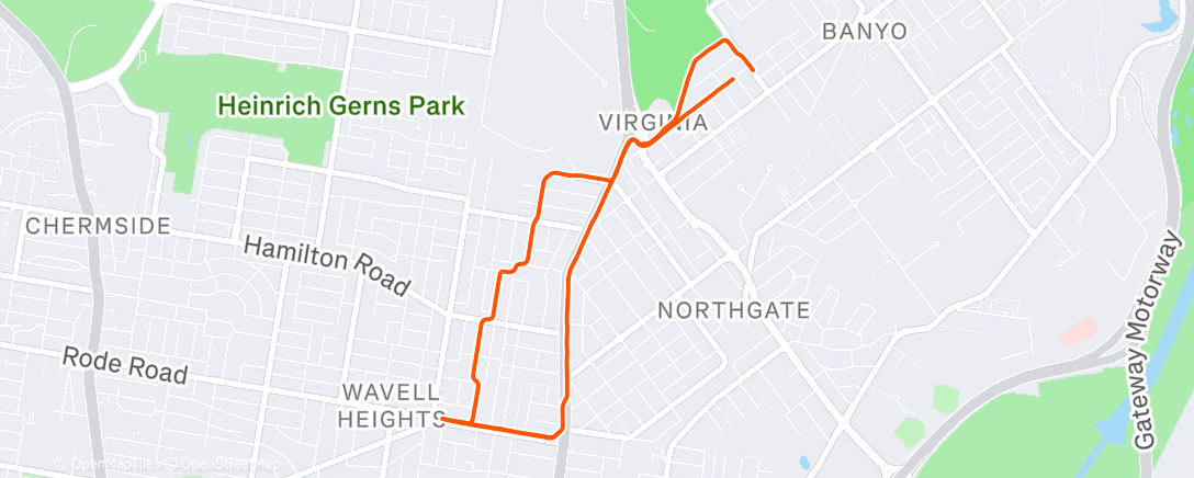 Карта физической активности (Morning Run)