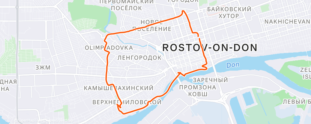 Map of the activity, Free Run