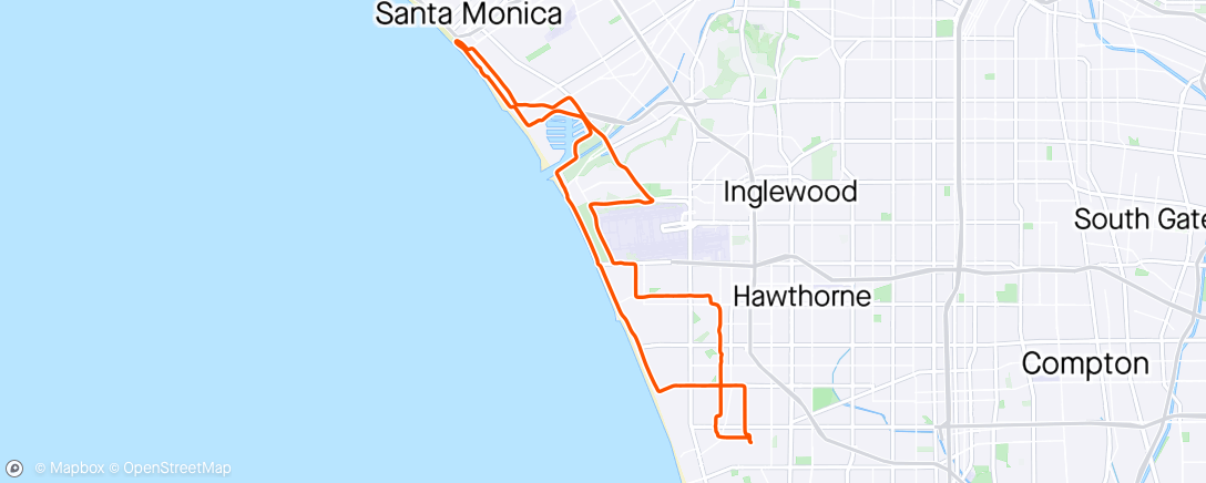 Map of the activity, Santa Monica