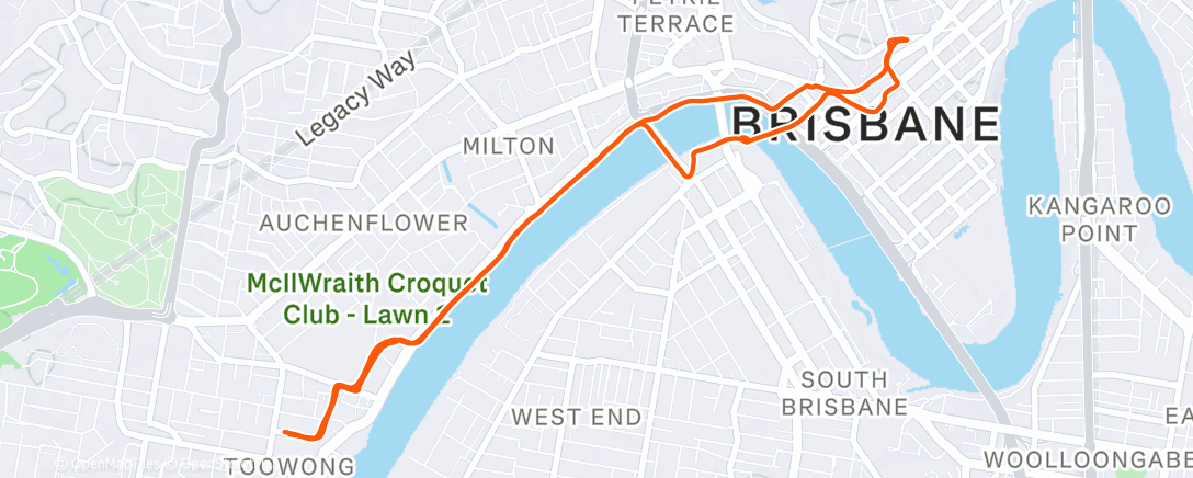 Mapa de la actividad (Morning Ride)