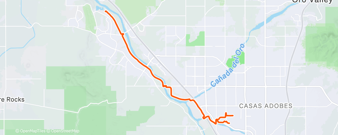 Map of the activity, Recovery on the path