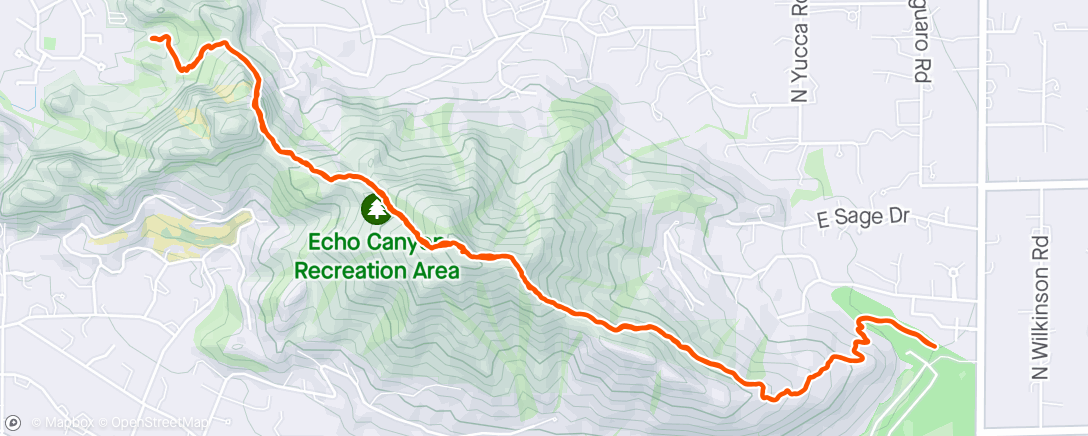 Map of the activity, Camelback echo cholla number 2