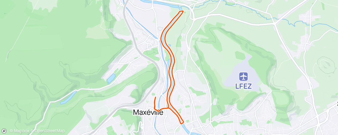 Карта физической активности (Promenade matinale au canal =))