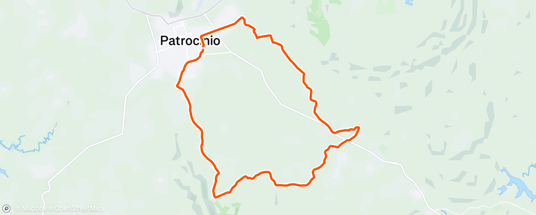 Map of the activity, Pedalada matinal