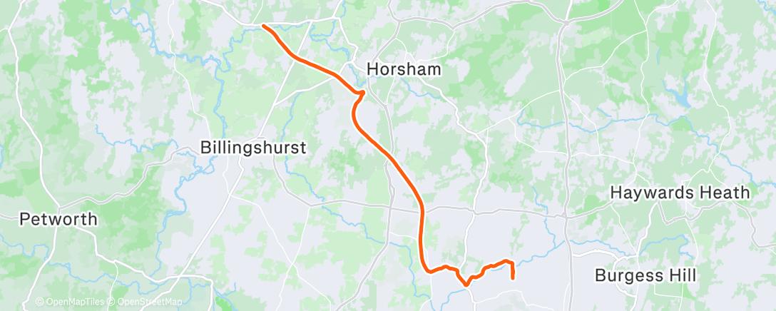 Map of the activity, Afternoon Gravel Ride