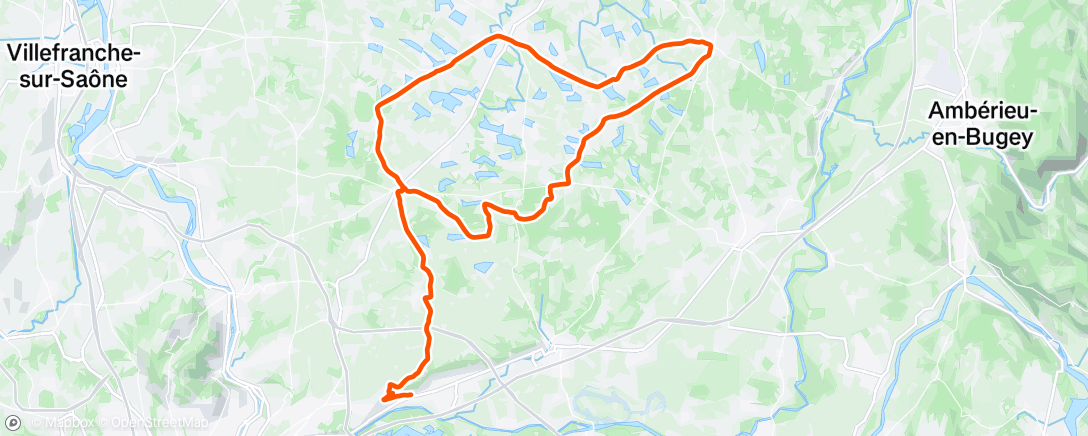 Map of the activity, Sortie vélo dans l'après-midi