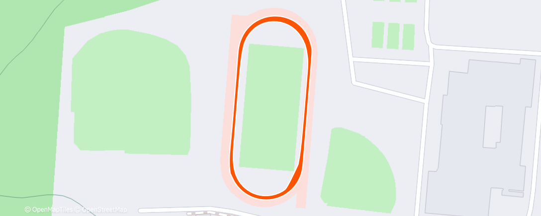 Map of the activity, Evening Run