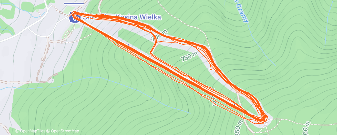 Map of the activity, Morning Alpine Ski