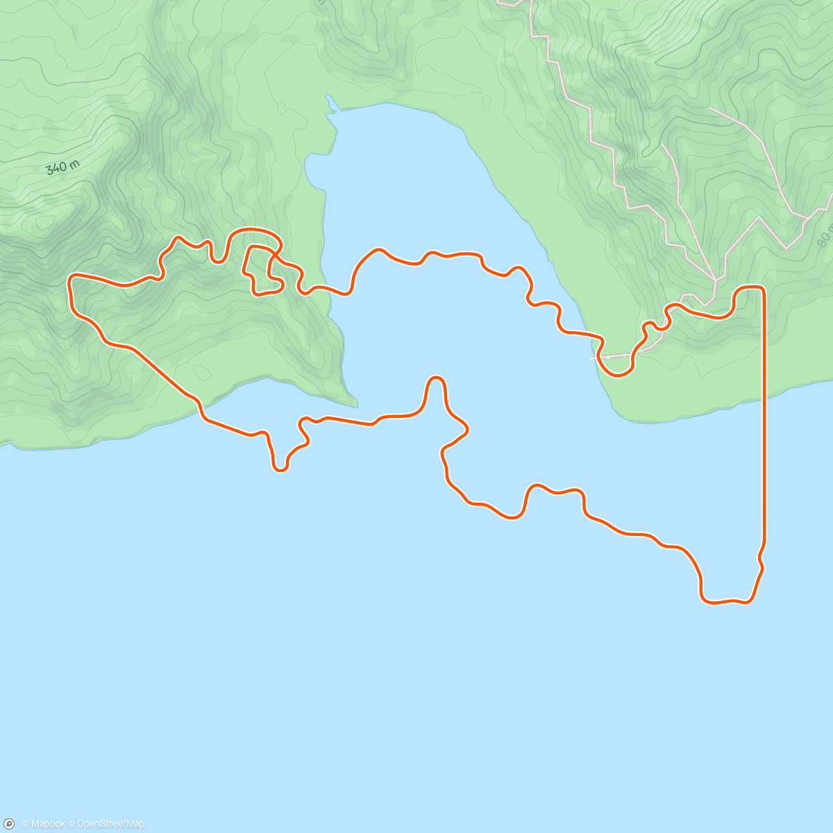 Map of the activity, Zwift - Coastal Crown Loop in Watopia