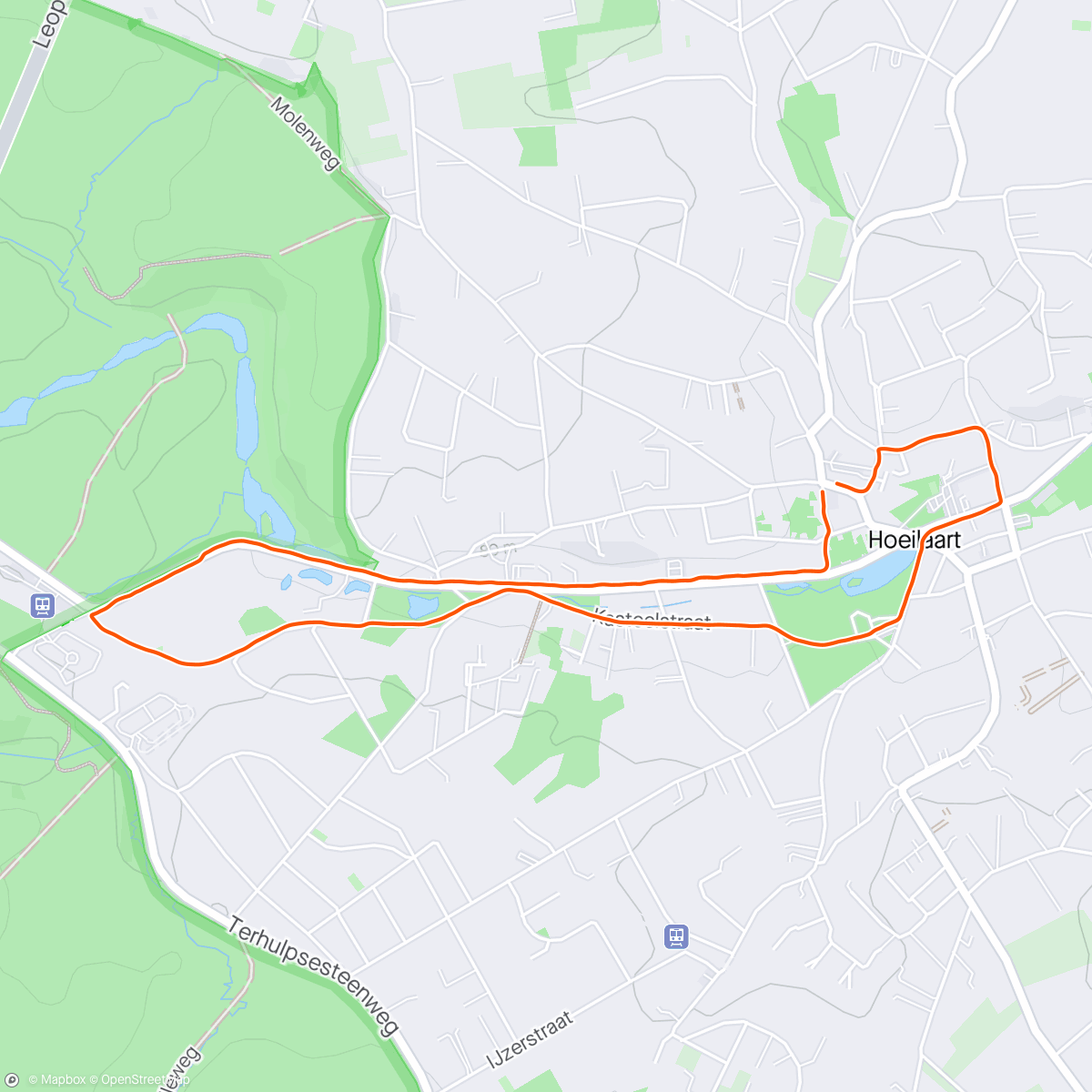 Map of the activity, Day 2 of Training for Marathon Des Sables