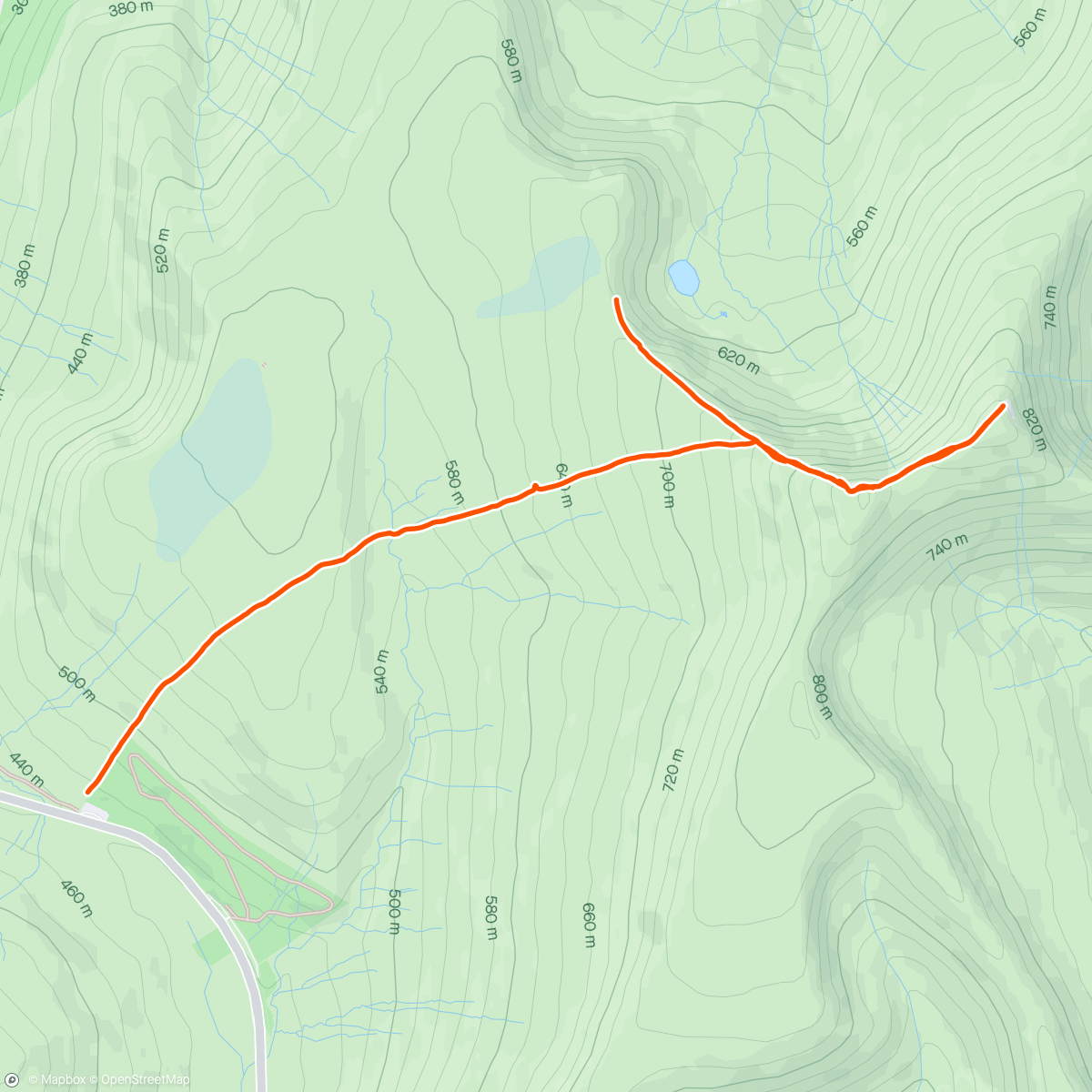 Map of the activity, Afternoon Hike up Pen y Fan