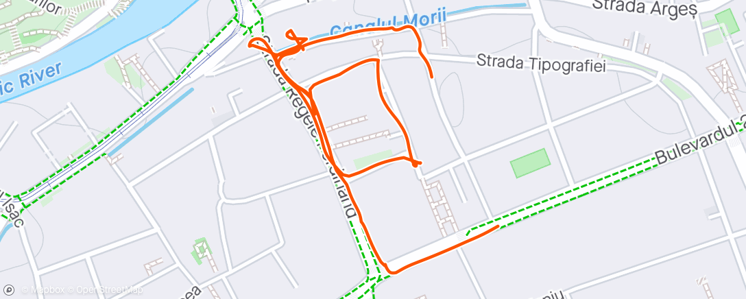 Map of the activity, Morning Walk