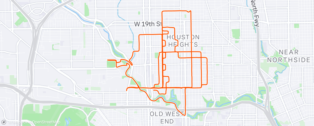 Map of the activity, 7run3 Long Run