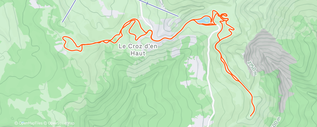 Map of the activity, Joux-Plane ☀️